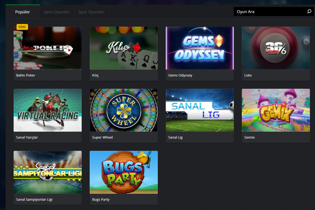 Bets10 Popüler Oyunlar
